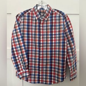 Crewcuts - Boys Size 12 Red/Blue Gingham Shirt. 100% Cotton Poplin.
